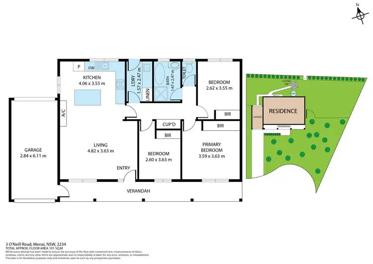 Floorplan of Homely house listing, 3 O'Neill Road, Menai NSW 2234