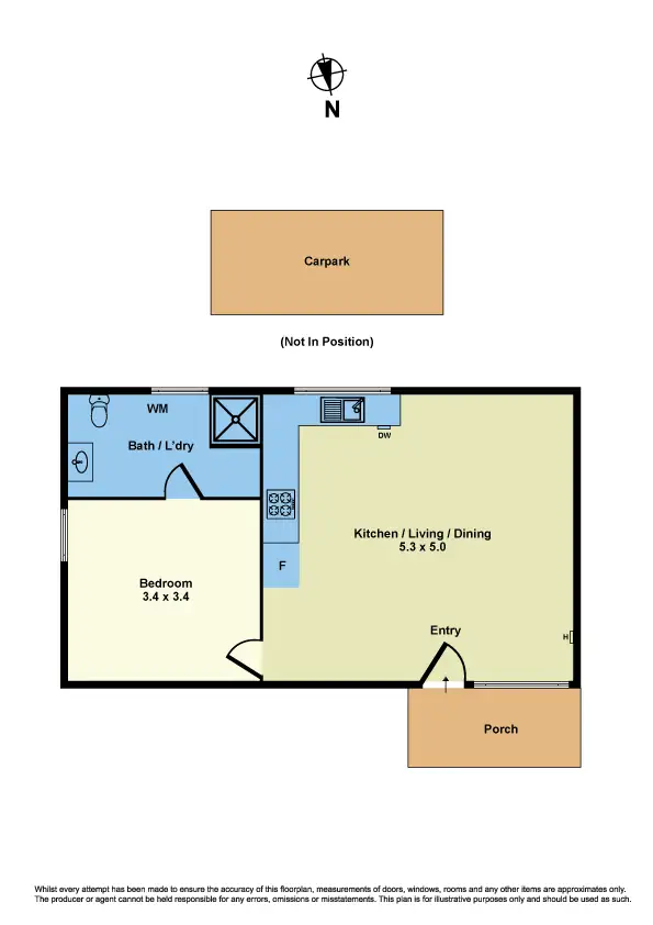 Floorplan of Homely unit listing, 2/93 Berkshire Road, Sunshine North VIC 3020