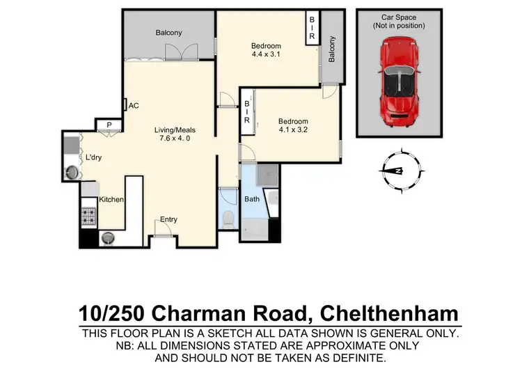 Floorplan of Homely apartment listing, 10/250 Charman Road, Cheltenham VIC 3192