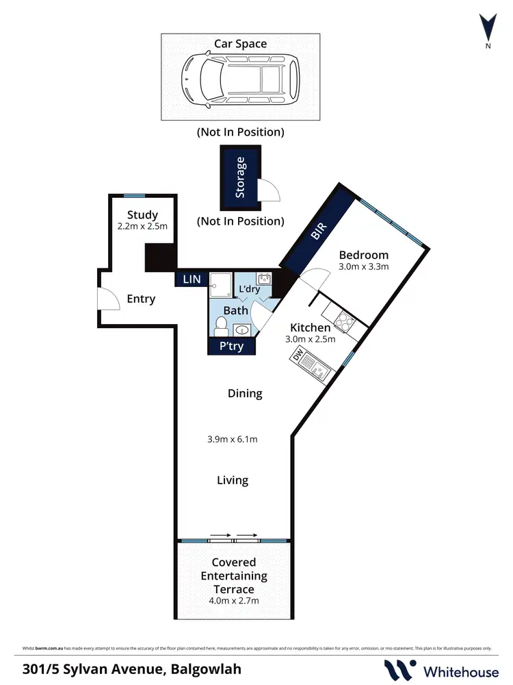 Floorplan of Homely apartment listing, 301/5 Sylvan Avenue, Balgowlah NSW 2093