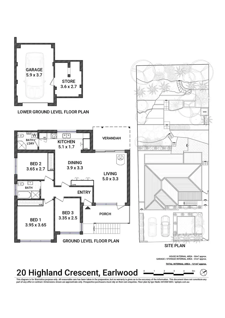 Floorplan of Homely house listing, 20 Highland Crescent, Earlwood NSW 2206