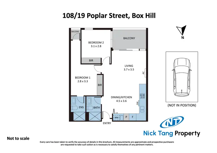 Floorplan of Homely apartment listing, 108/19-21 Poplar Street, Box Hill VIC 3128