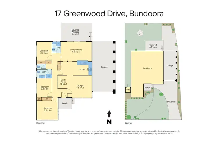 Floorplan of Homely house listing, 17 Greenwood Drive, Bundoora VIC 3083