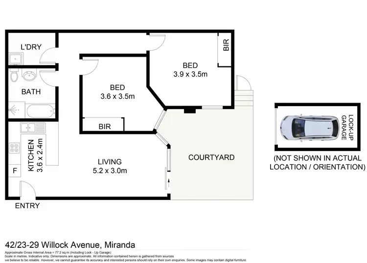 Floorplan of Homely apartment listing, 42/23-29 Willock Avenue, Miranda NSW 2228
