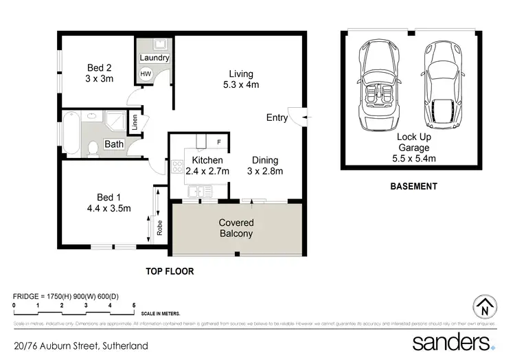 Floorplan of Homely apartment listing, 20/76-78 Auburn Street, Sutherland NSW 2232