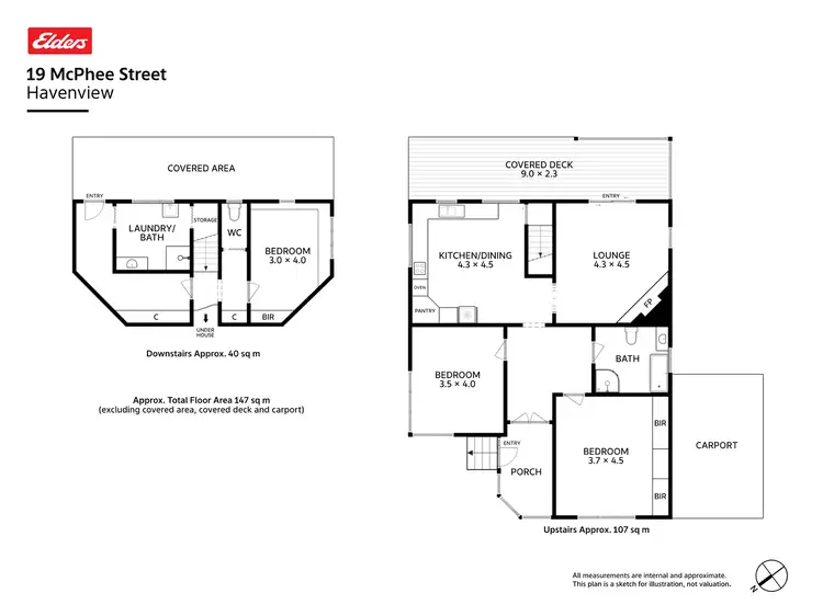 Floorplan of Homely house listing, 19 Mcphee Street, Havenview TAS 7320