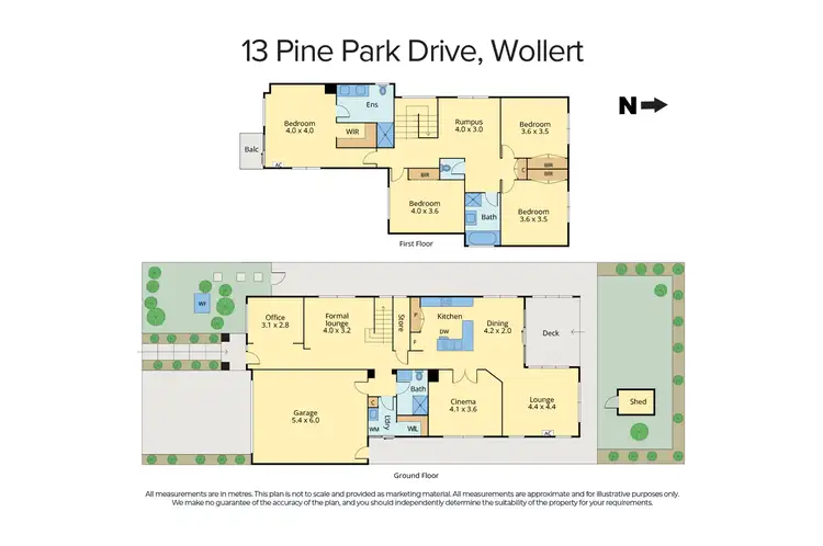 Floorplan of Homely house listing, 13 Pine Park Drive, Wollert VIC 3750