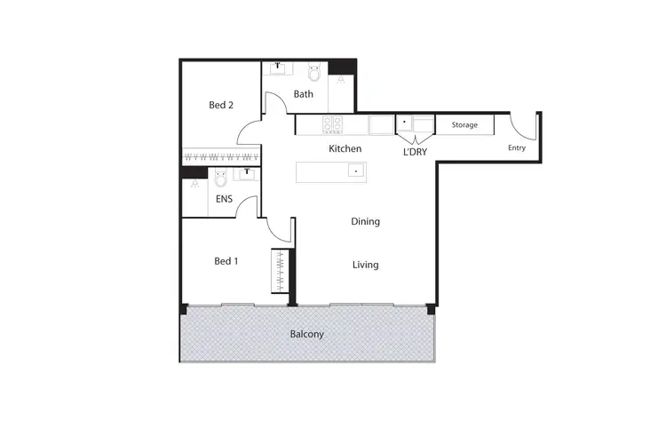 Floorplan of Homely unit listing, 110/47 Currong Street, Braddon ACT 2612