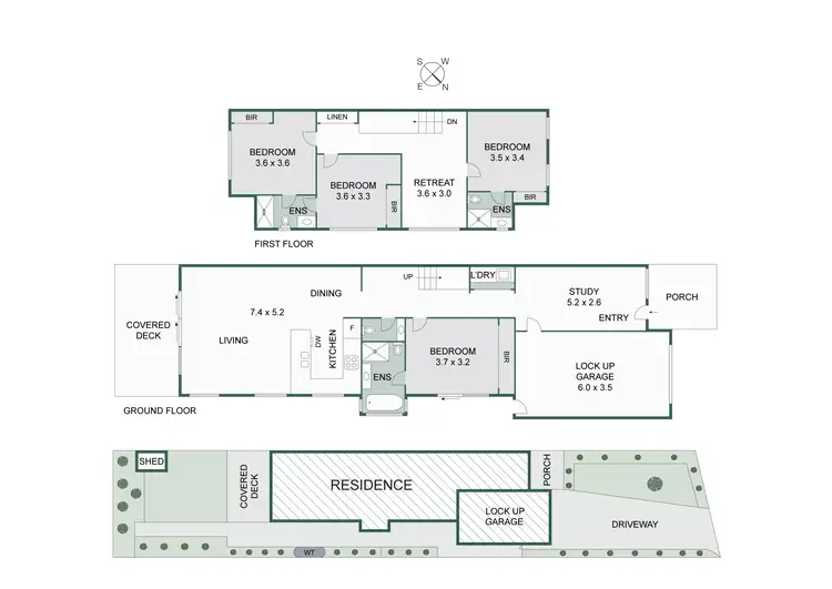 Floorplan of Homely townhouse listing, 10B Glen Street, Aspendale VIC 3195