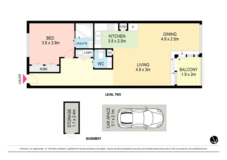Floorplan of Homely unit listing, 16/510-512 Miller Street, Cammeray NSW 2062