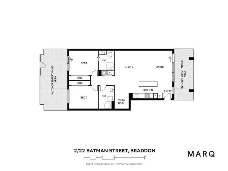 Floorplan of Homely apartment listing, 2/22 Batman Street, Braddon ACT 2612