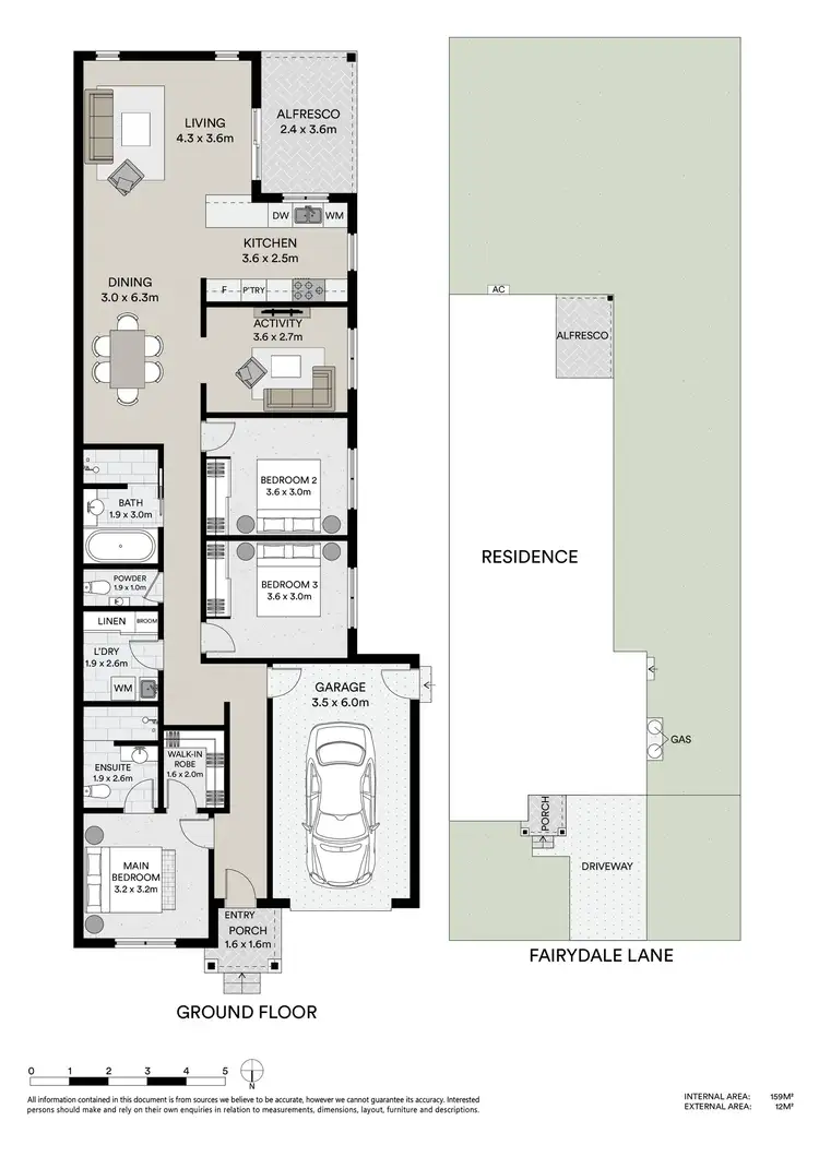 Floorplan of Homely semi-detached listing, 33b Fairydale Lane, Mudgee NSW 2850