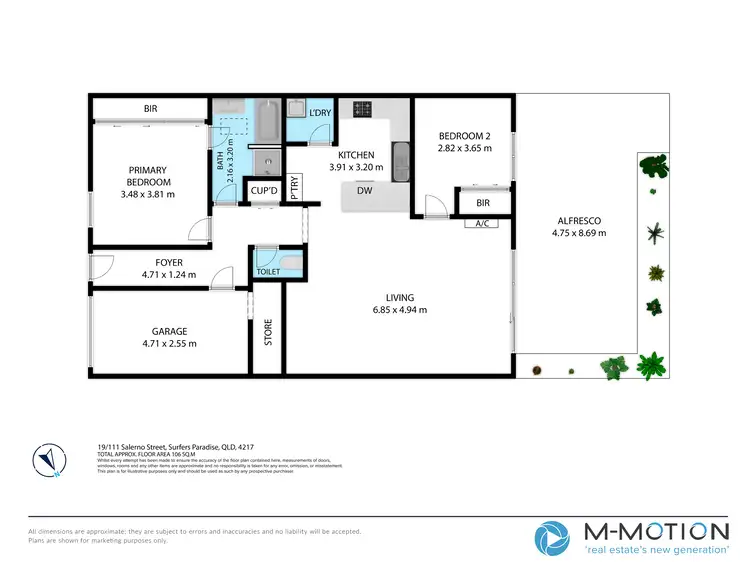 Floorplan of Homely townhouse listing, 19/111 Salerno Street, Isle of Capri QLD 4217