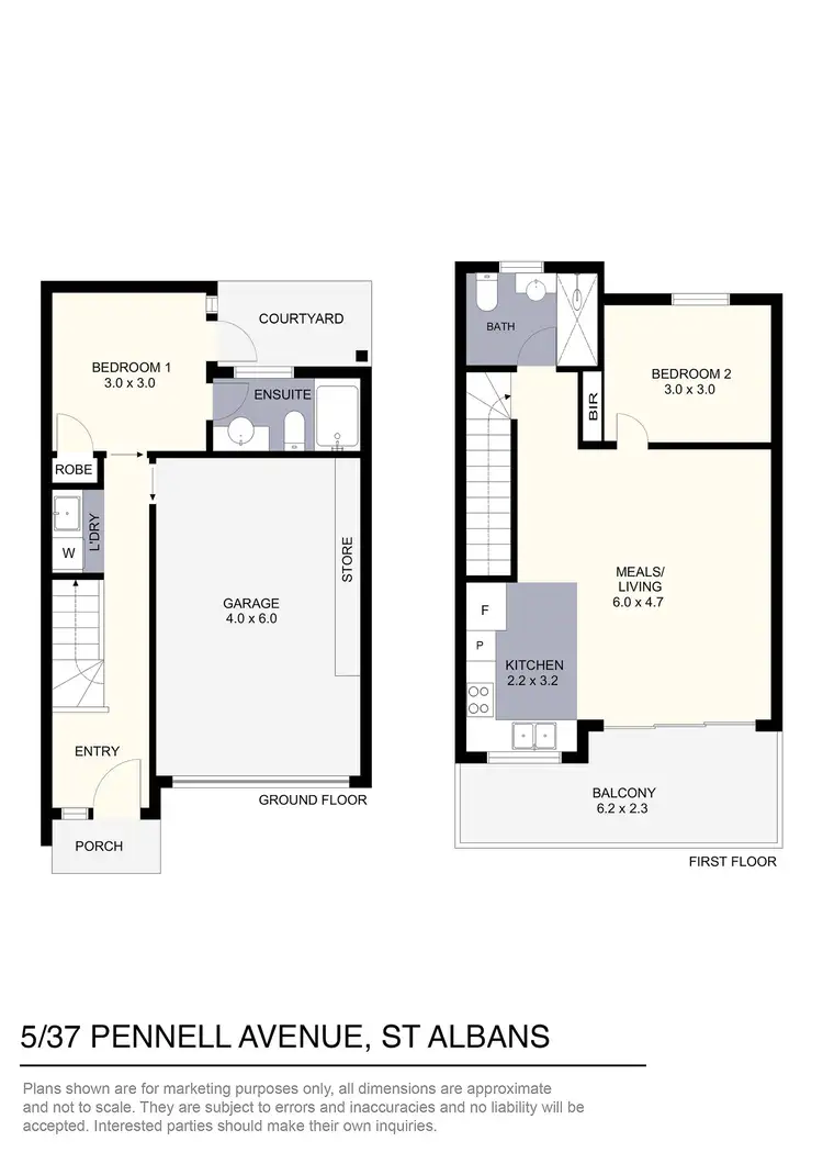 Floorplan of Homely unit listing, 5/37 Pennell Avenue, St Albans VIC 3021