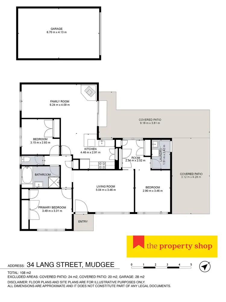 Floorplan of Homely house listing, 34 Lang Street, Mudgee NSW 2850