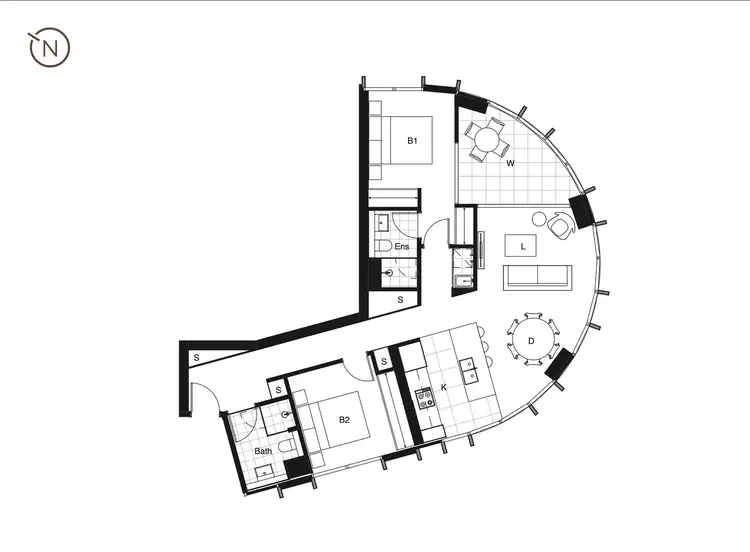 Floorplan of Homely apartment listing, 3007/3 Olympic Boulevard, Sydney Olympic Park NSW 2127