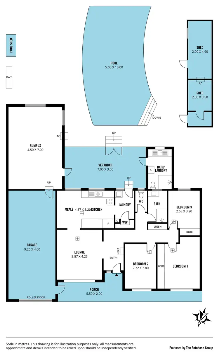 Floorplan of Homely house listing, 376 Honeypot Road, Huntfield Heights SA 5163