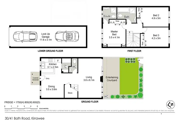 Floorplan of Homely townhouse listing, 30/41 Bath Road, Kirrawee NSW 2232