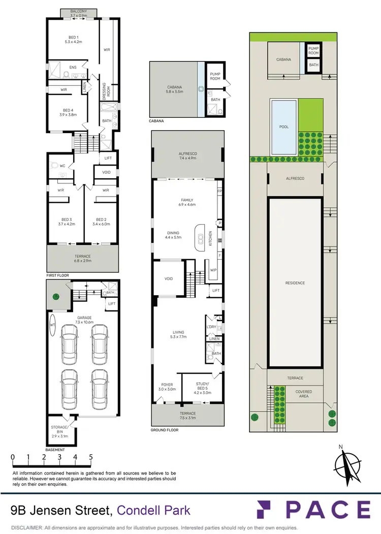 Floorplan of Homely semi-detached listing, 9b Jensen Street, Condell Park NSW 2200