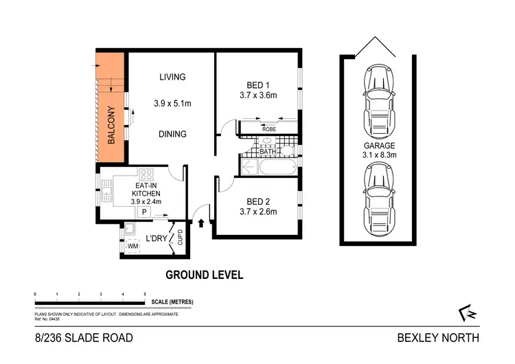 Floorplan of Homely apartment listing, 8/236 Slade Road, Bexley North NSW 2207