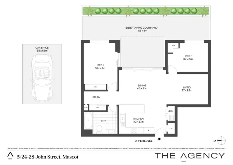 Floorplan of Homely apartment listing, 5/24-28 John Street, Mascot NSW 2020