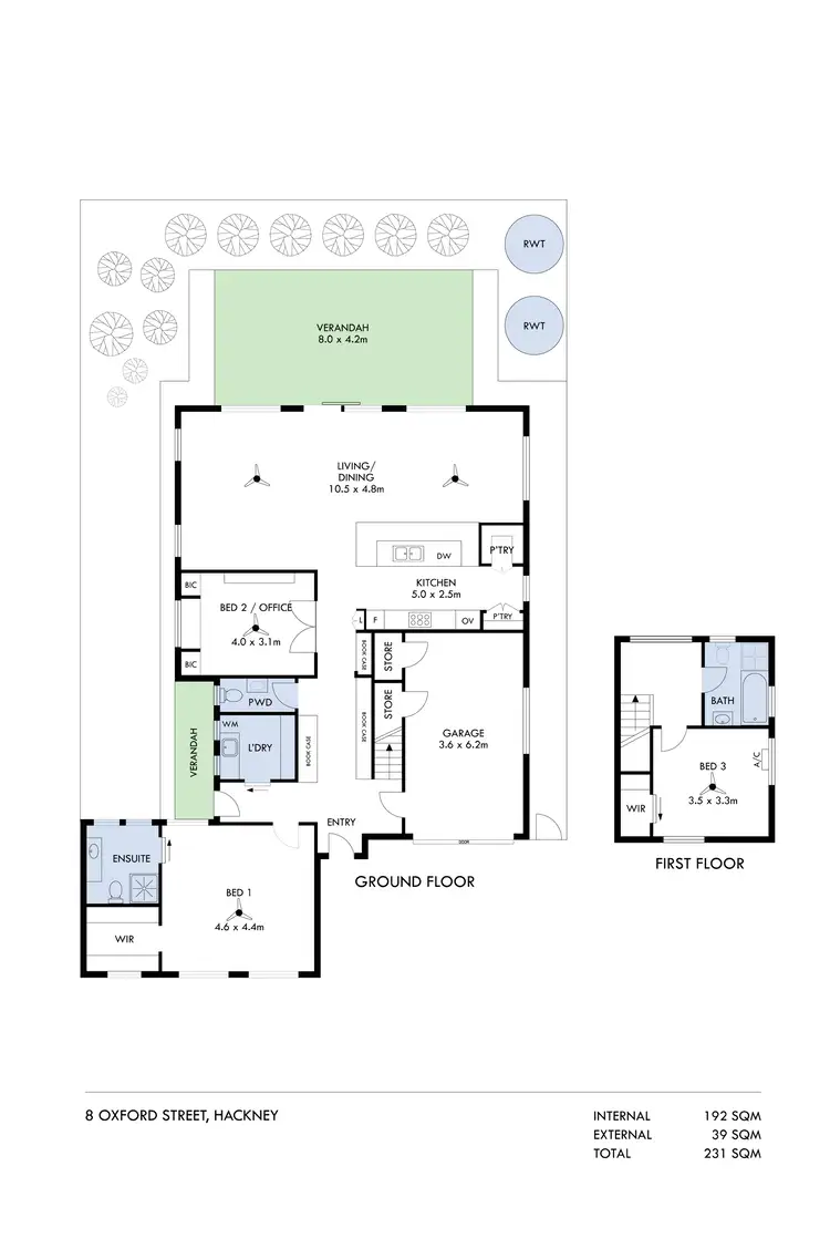 Floorplan of Homely house listing, 8 Oxford Street, Hackney SA 5069