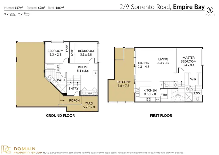 Floorplan of Homely townhouse listing, 2/9 Sorrento Road, Empire Bay NSW 2257