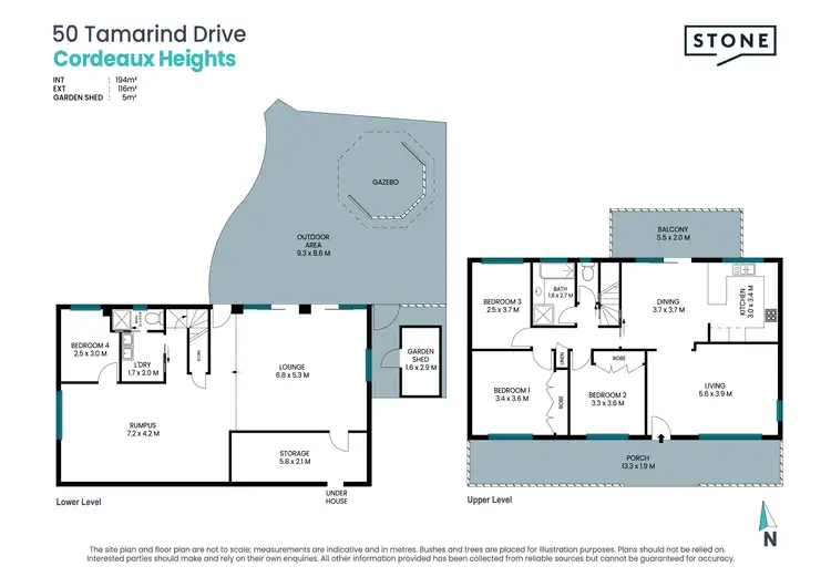 Floorplan of Homely house listing, 50 Tamarind Drive, Cordeaux Heights NSW 2526