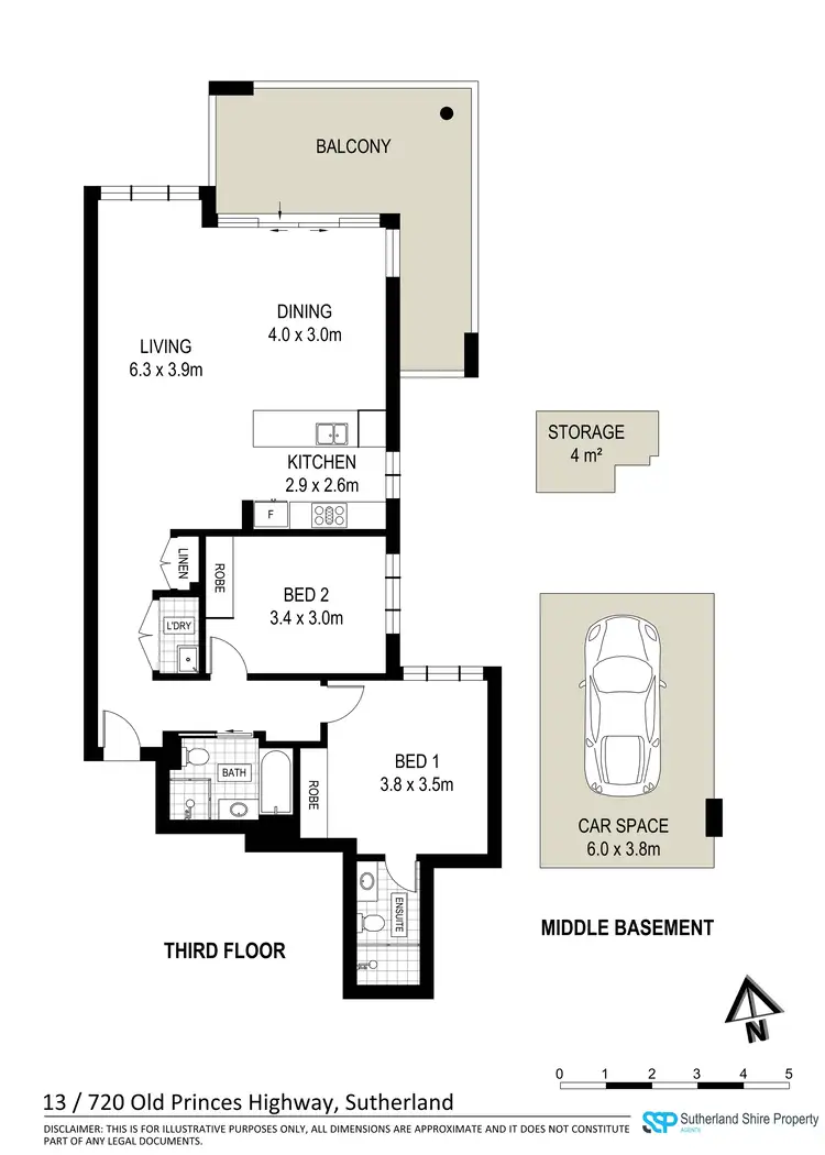 Floorplan of Homely apartment listing, 13/720 Old Princes Hwy, Sutherland NSW 2232