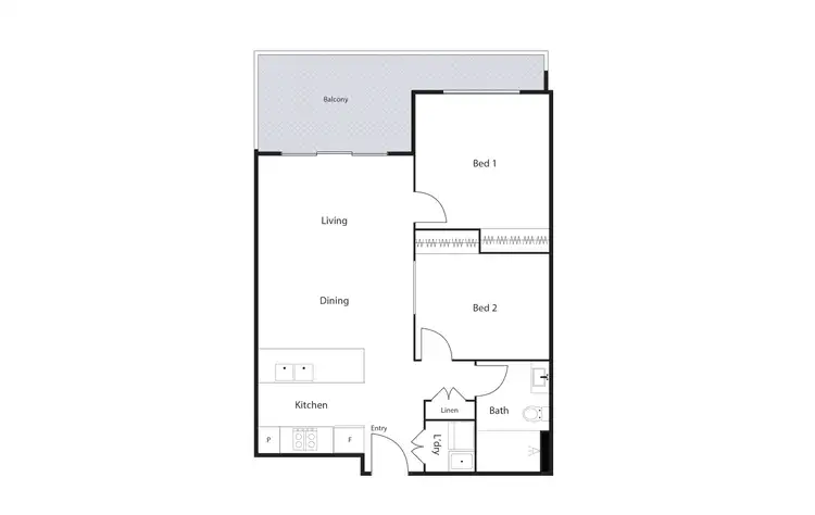 Floorplan of Homely apartment listing, 32/112 McMichael Terrace, Denman Prospect ACT 2611