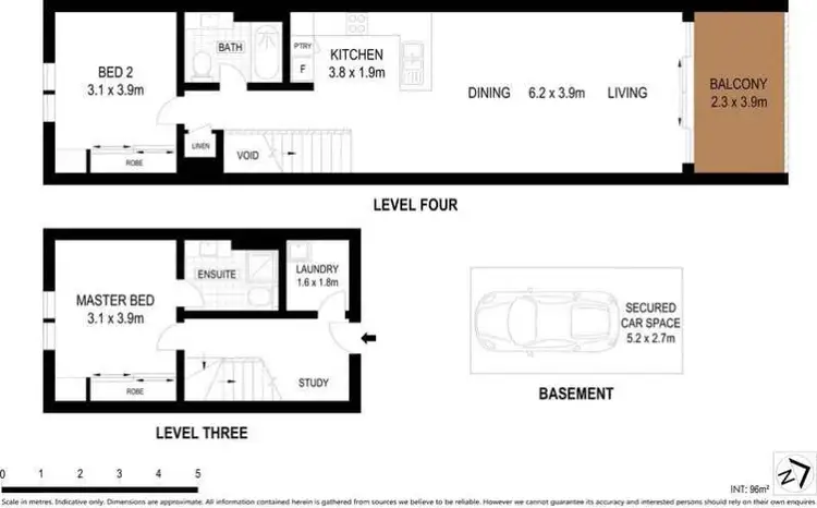 Floorplan of Homely apartment listing, 321/5 Queen Street, Rosebery NSW 2018