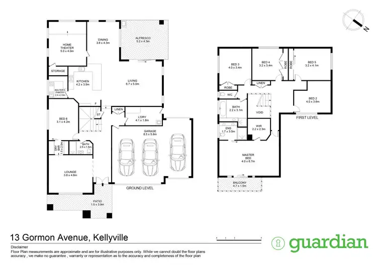 Floorplan of Homely house listing, 13 Gormon Avenue, Kellyville NSW 2155