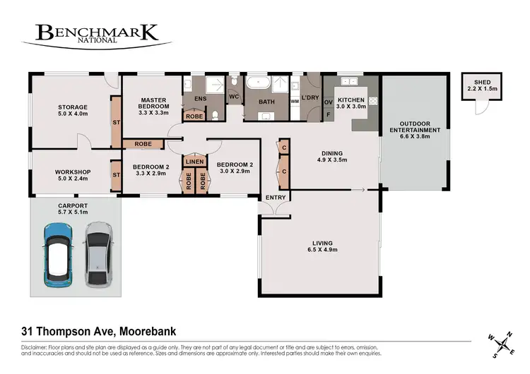 Floorplan of Homely house listing, 31 Thompson Avenue, Moorebank NSW 2170