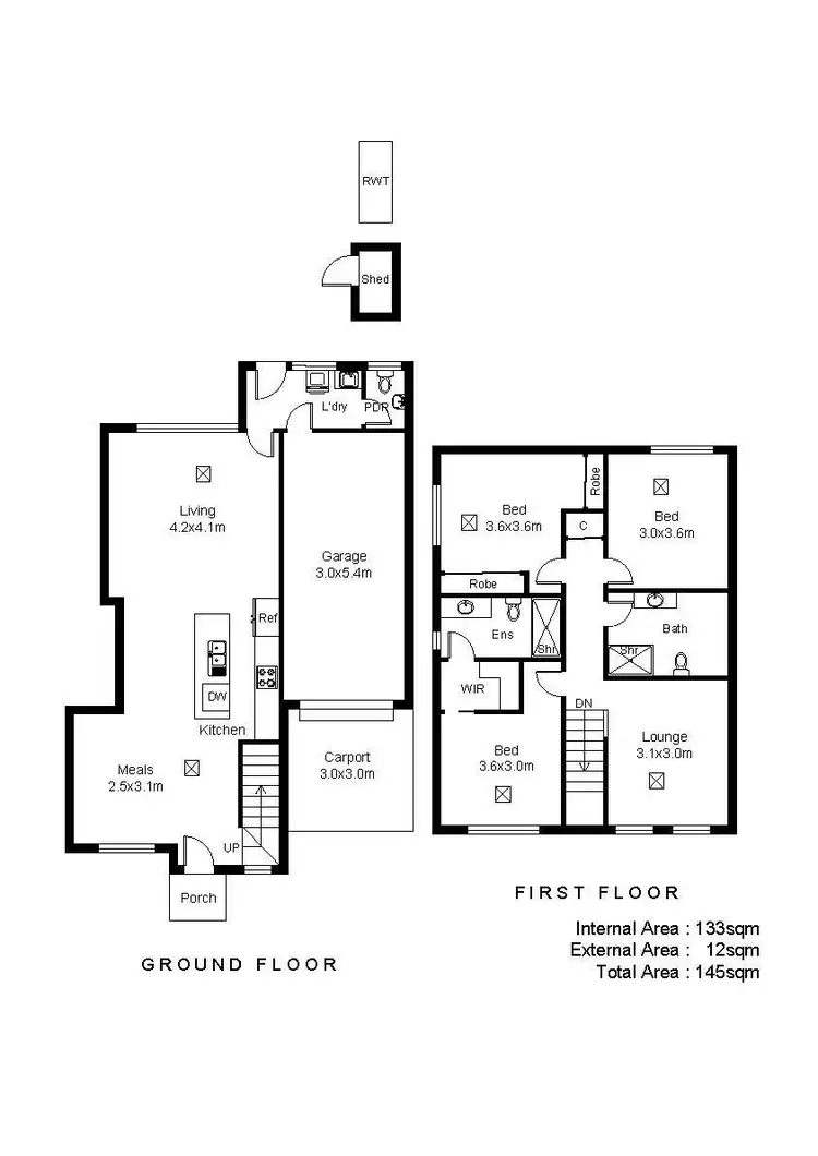 Floorplan of Homely townhouse listing, 5/6 Braydon Mews, Noarlunga Downs SA 5168