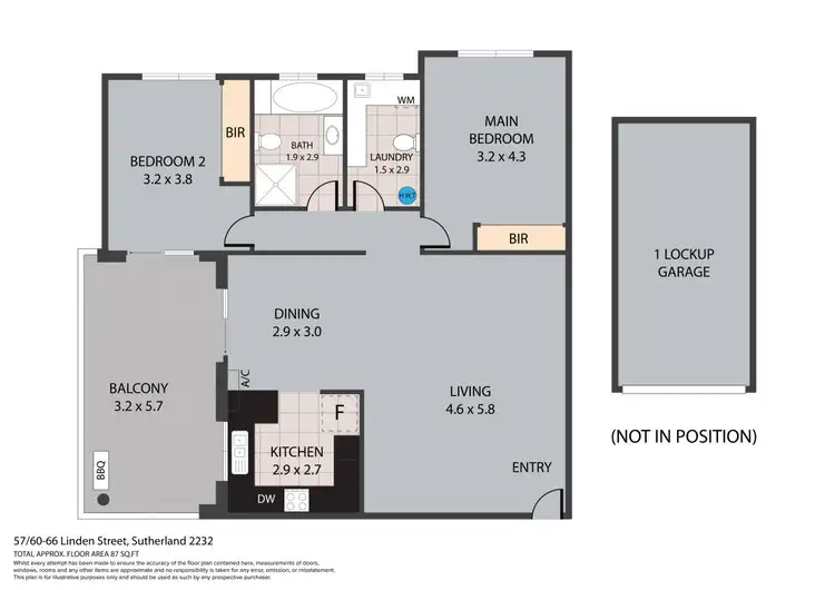 Floorplan of Homely unit listing, 57/60-66 Linden Street, Sutherland NSW 2232