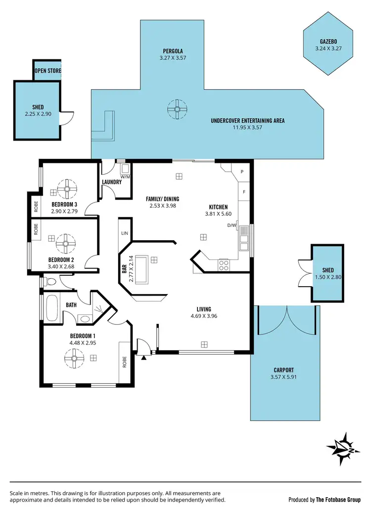 Floorplan of Homely house listing, 5 Ballina Court, Huntfield Heights SA 5163