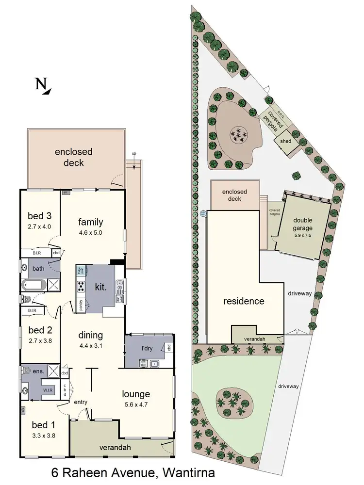 Floorplan of Homely house listing, 6 Raheen Avenue, Wantirna VIC 3152