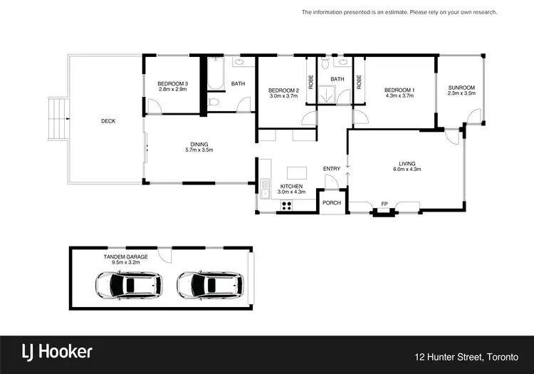 Floorplan of Homely house listing, 12 Hunter Street, Toronto NSW 2283