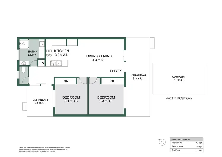 Floorplan of Homely unit listing, 6/17-19 Peter Crescent, Batehaven NSW 2536