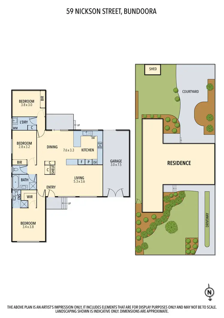 Floorplan of Homely house listing, 59 Nickson Street, Bundoora VIC 3083