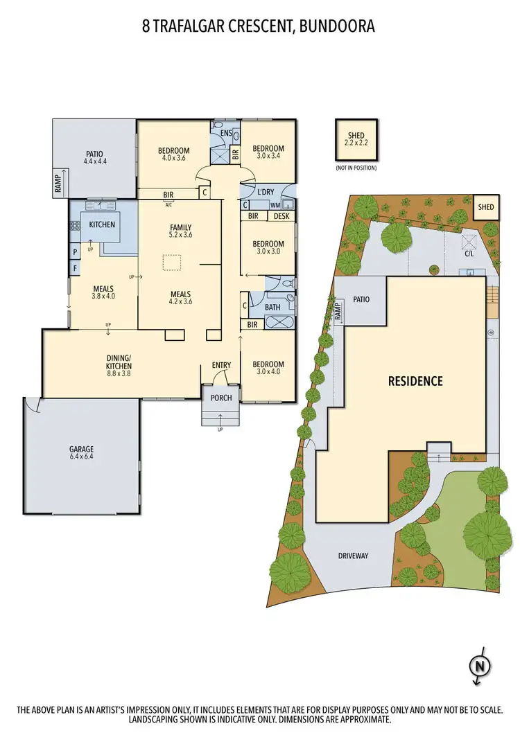 Floorplan of Homely house listing, 8 Trafalgar Crescent, Bundoora VIC 3083