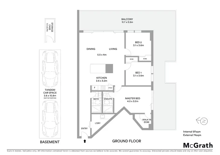 Floorplan of Homely apartment listing, 805/18 Malone Street, Geelong VIC 3220