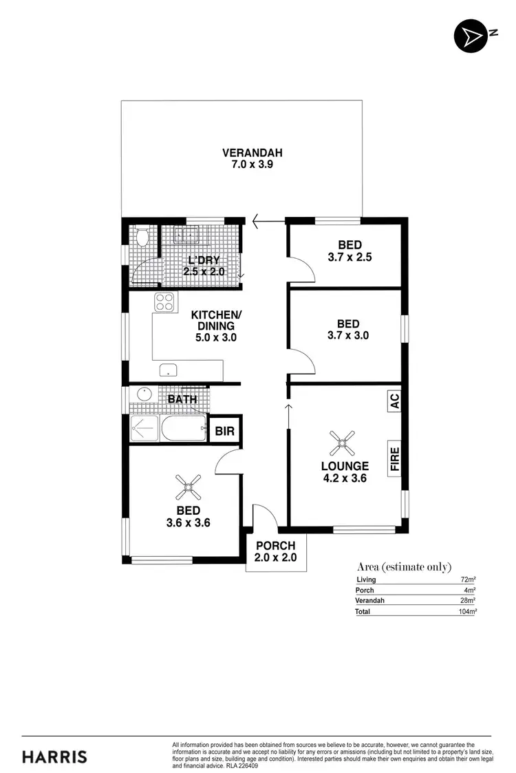 Floorplan of Homely house listing, 19 Graham Street, Victor Harbor SA 5211