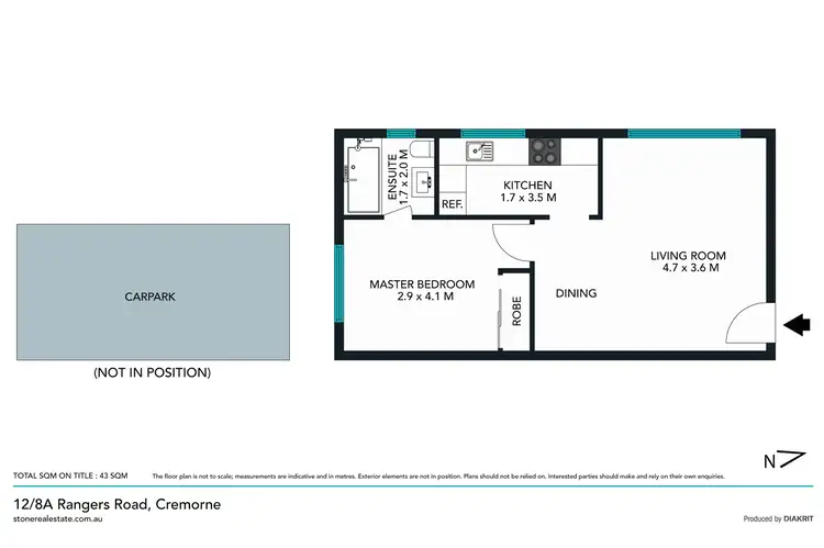 Floorplan of Homely unit listing, 12/8A Rangers Road, Cremorne NSW 2090