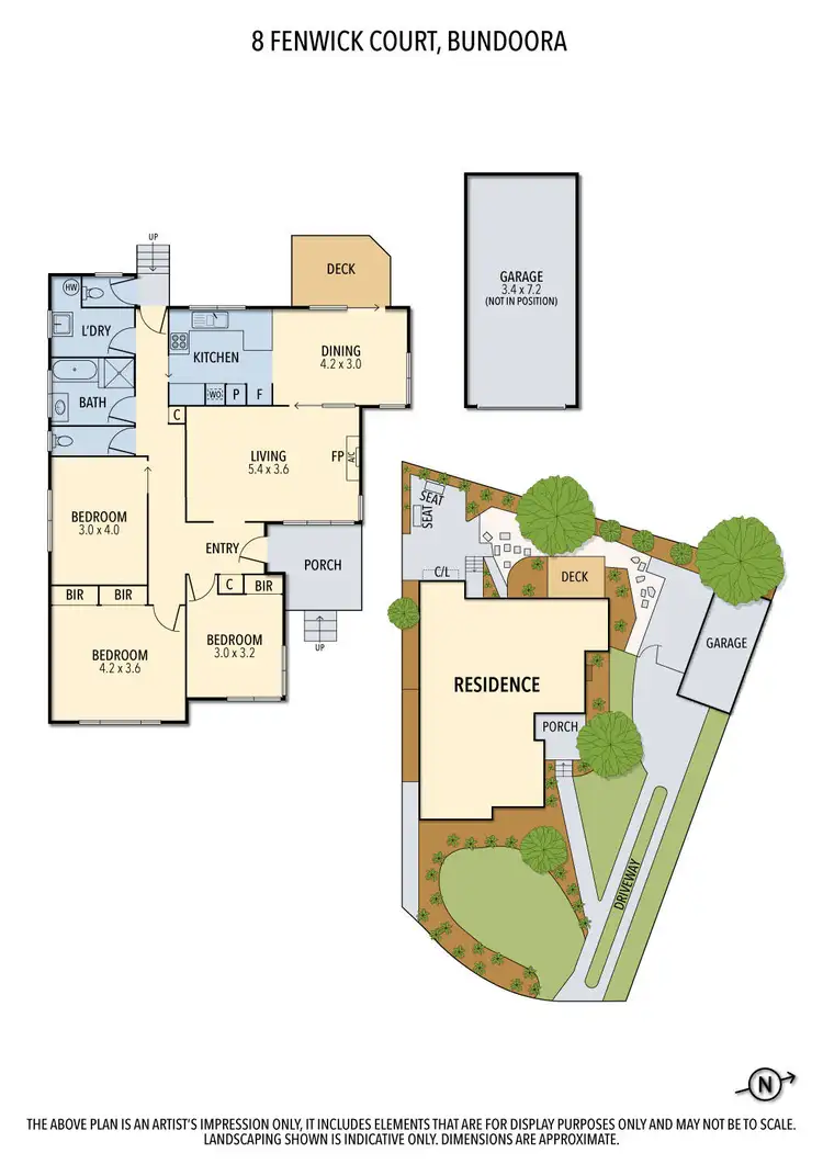Floorplan of Homely house listing, 8 Fenwick Court, Bundoora VIC 3083