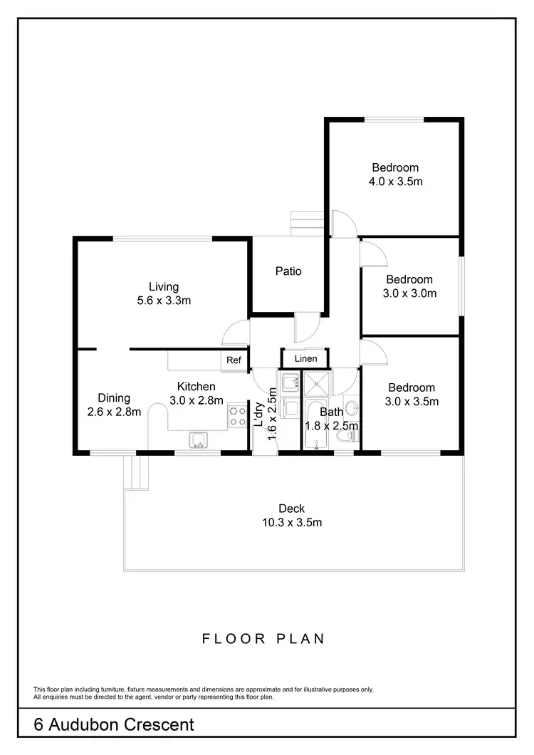 Floorplan of Homely house listing, 6 Audubon Crescent, Goulburn NSW 2580