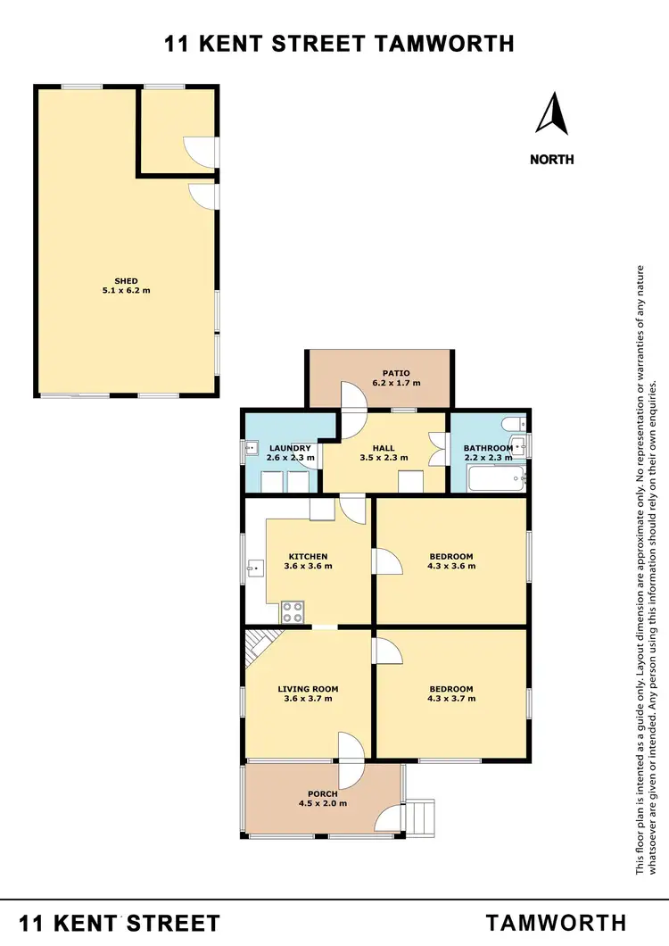Floorplan of Homely house listing, 11 Kent Street, Tamworth NSW 2340