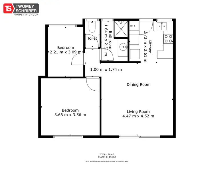 Floorplan of Homely apartment listing, 1/120 Greenslopes Street, Edge Hill QLD 4870