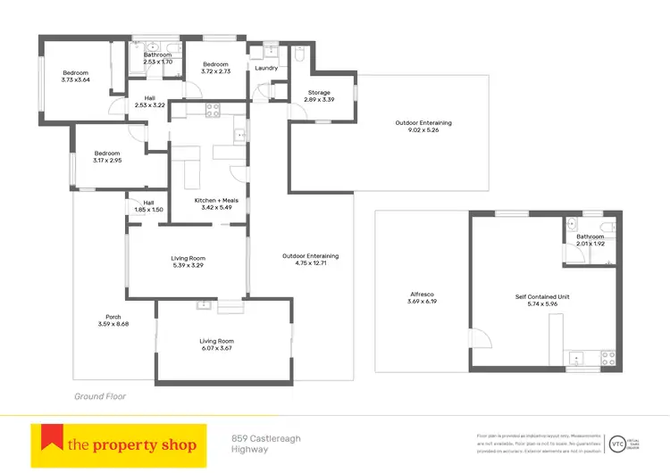Floorplan of Homely rural property listing, 859 Castlereagh Highway, Mudgee NSW 2850