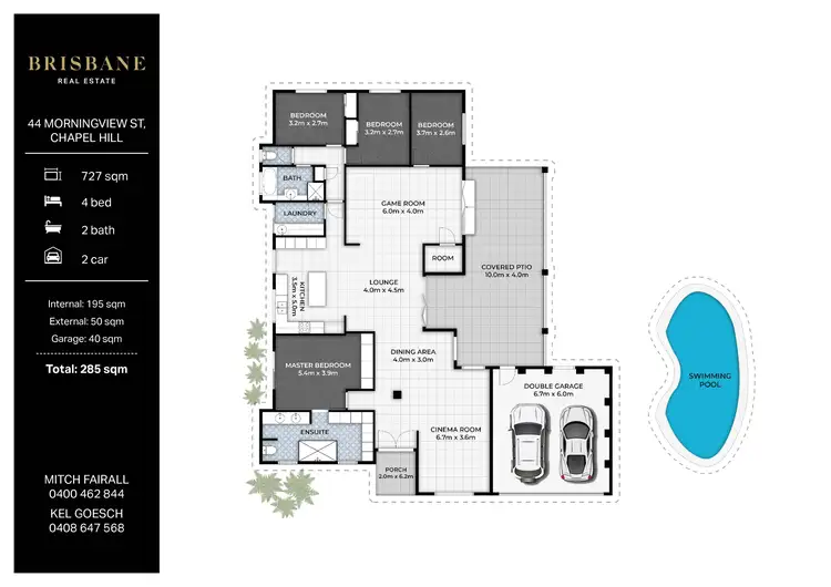 Floorplan of Homely house listing, 44 Morningview Street, Chapel Hill QLD 4069